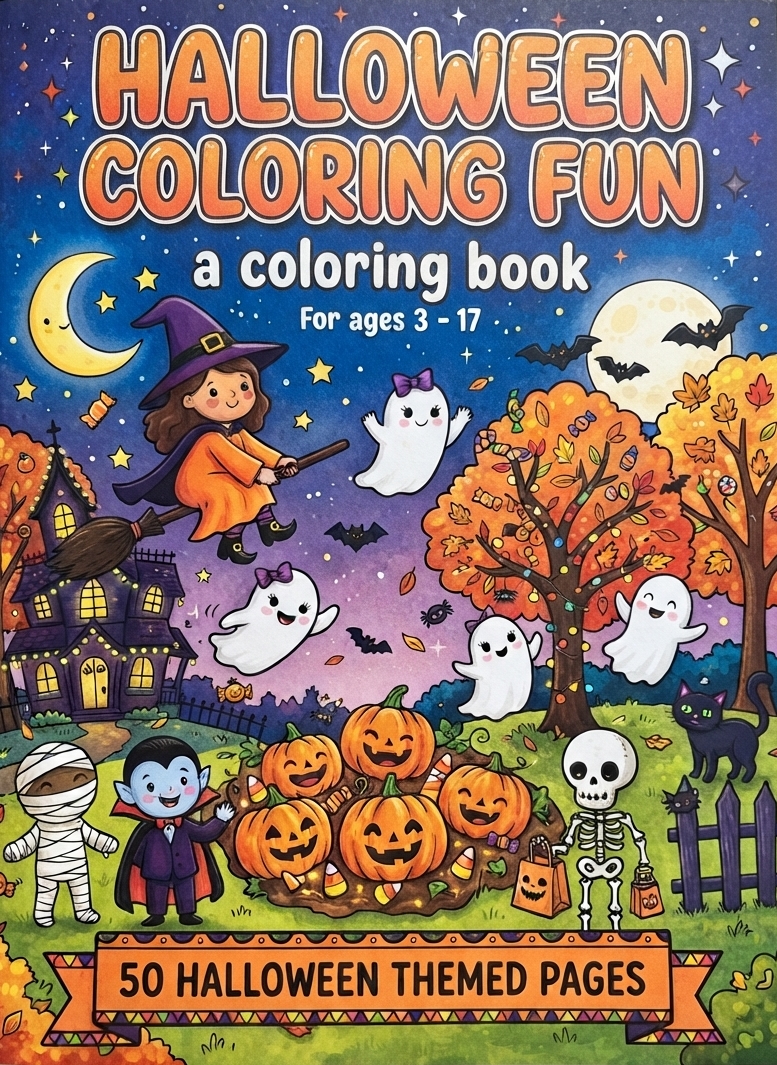 Cover of Halloween Coloring Fun coloring book